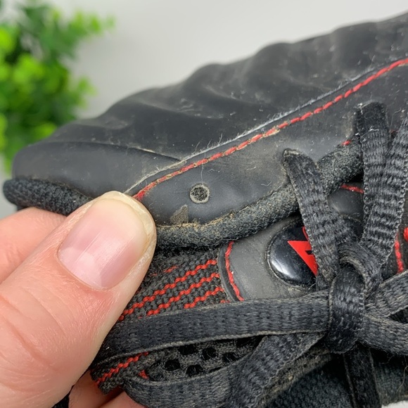 Nike Little Posite One Foamposite Bred Black Red DV3774-001 Youth Size 1.5 - Picture 8 of 10